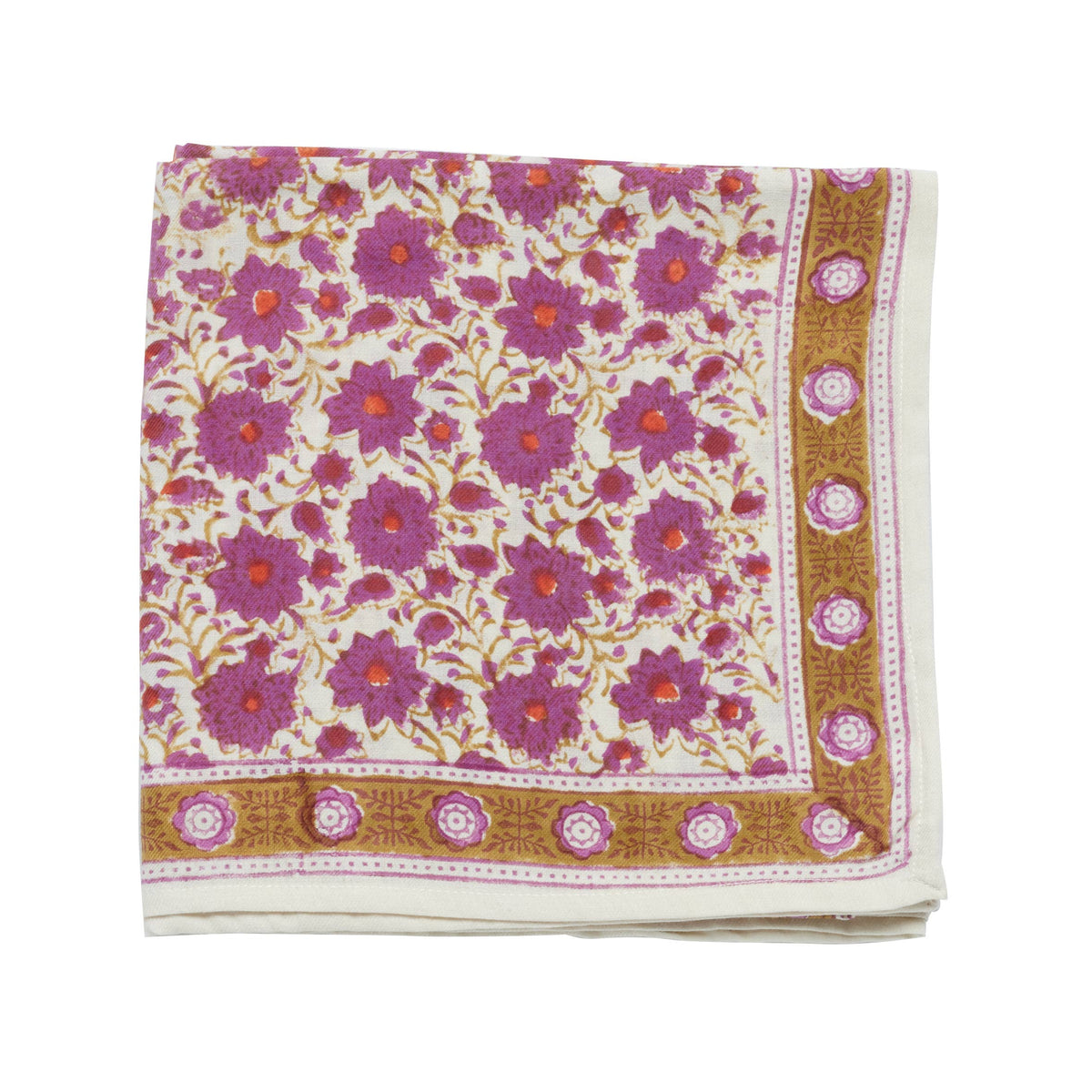 Petit Foulard Indien - Dupatta Rose Indien