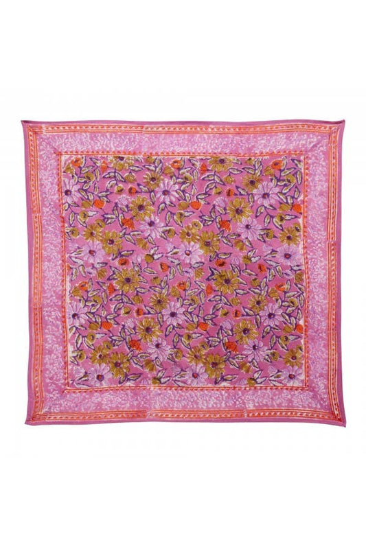 Petit Foulard Indien - Meera Orchidée