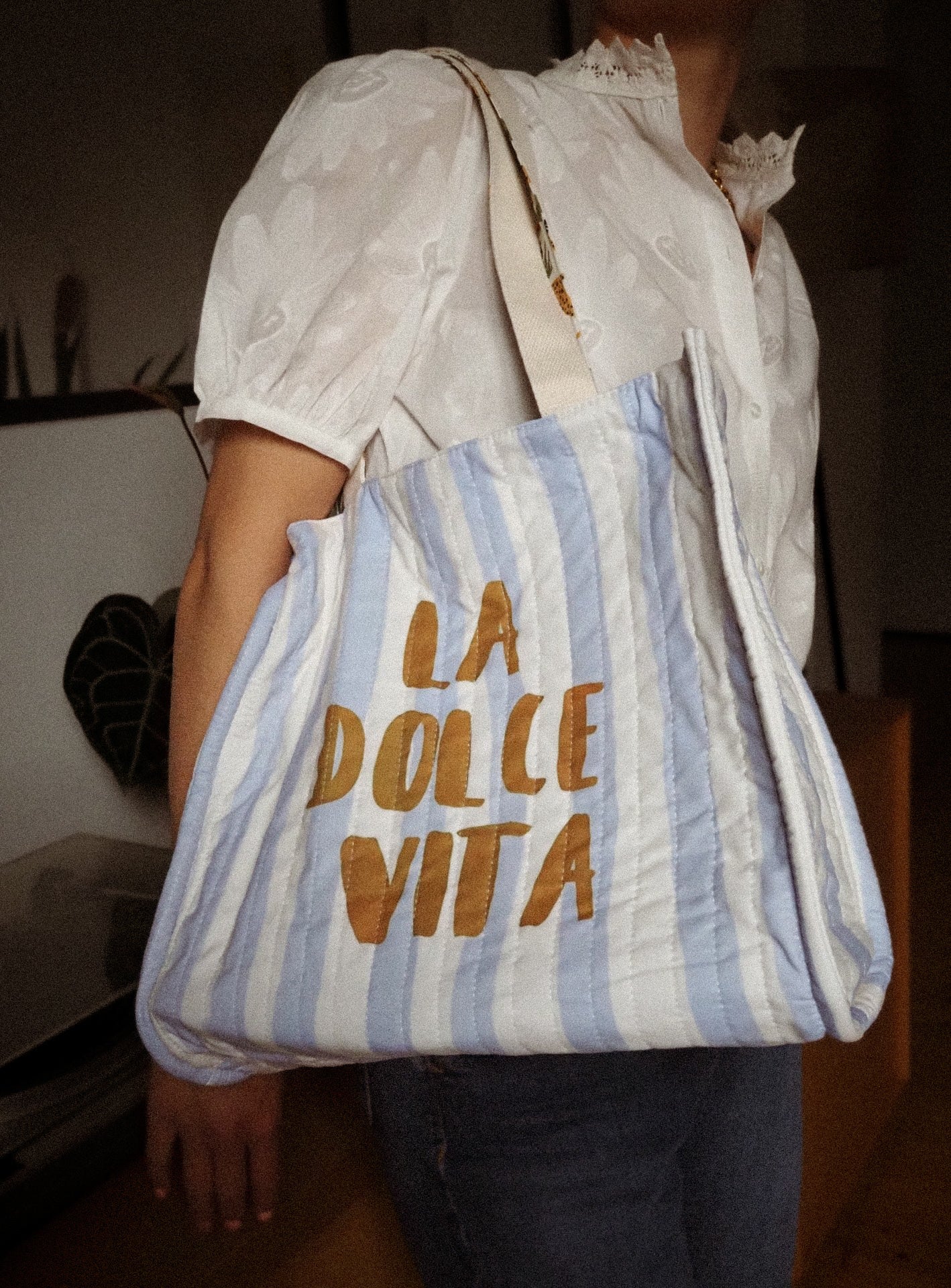 Sac cabas matelassé réversible – La Dolce Vita