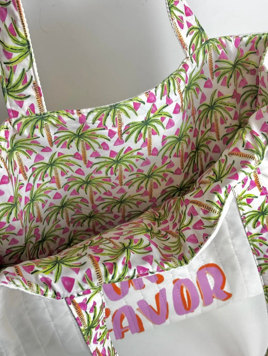 Sac cabas matelassé réversible – More Amore Por Favor