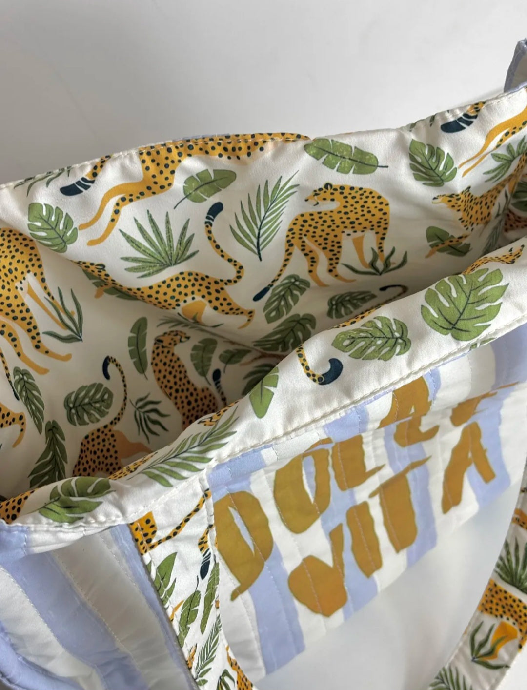 Sac cabas matelassé réversible – La Dolce Vita