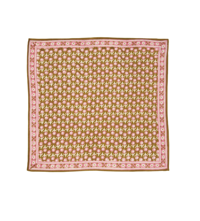 Grand foulard indien - Isha Absynthe