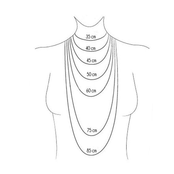 Collier court FABIOLA – Maille ovale dorée et fermoir toggle en acier inoxydable