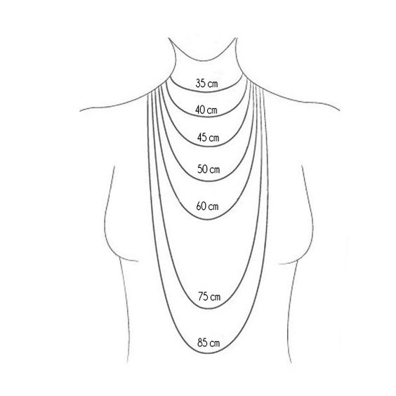 Collier court EMY l Grosse maille dorée en acier inoxydable et coeur blanc