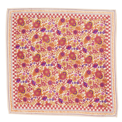 Petit Foulard Indien - Amaia Bois de rose
