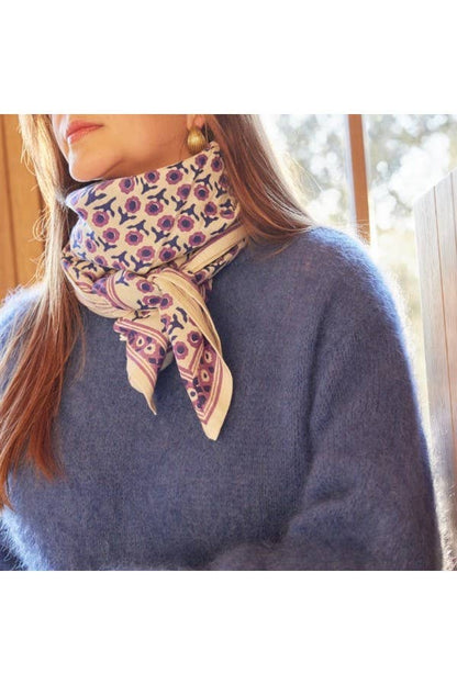 Foulard Indien - Awisha Cassis