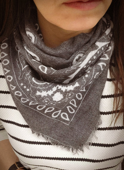 Foulard bandana Noir