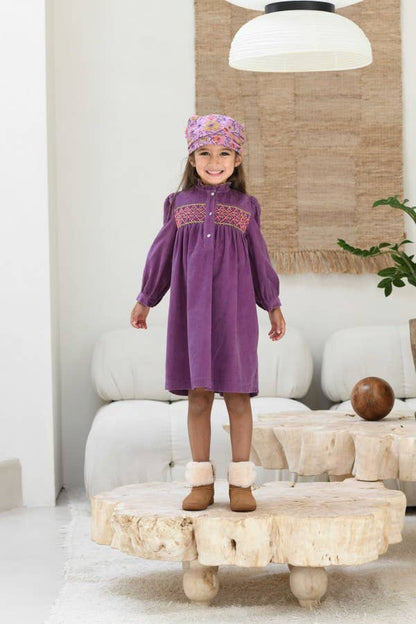 Petit Foulard Indien - Meera Orchidée