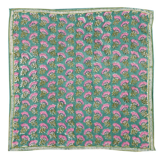 Petit Foulard Indien - Namaste Vert