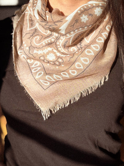 Foulard bandana léger Camel