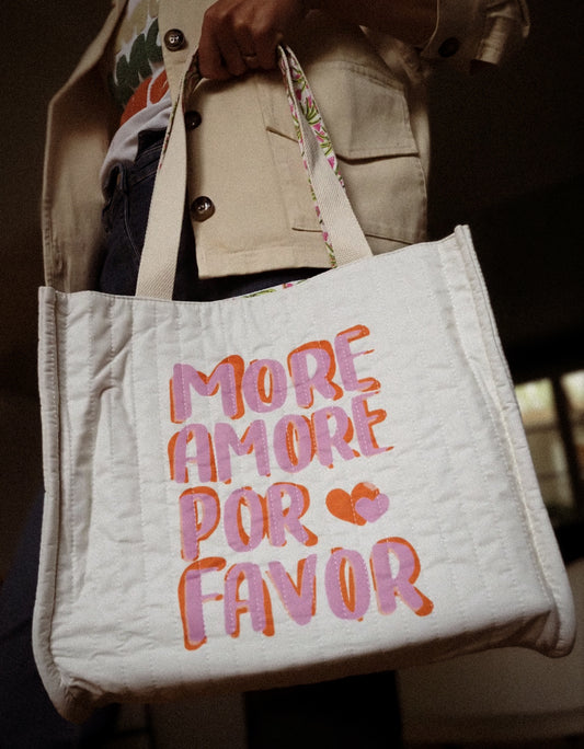 Sac cabas matelassé réversible – More Amore Por Favor