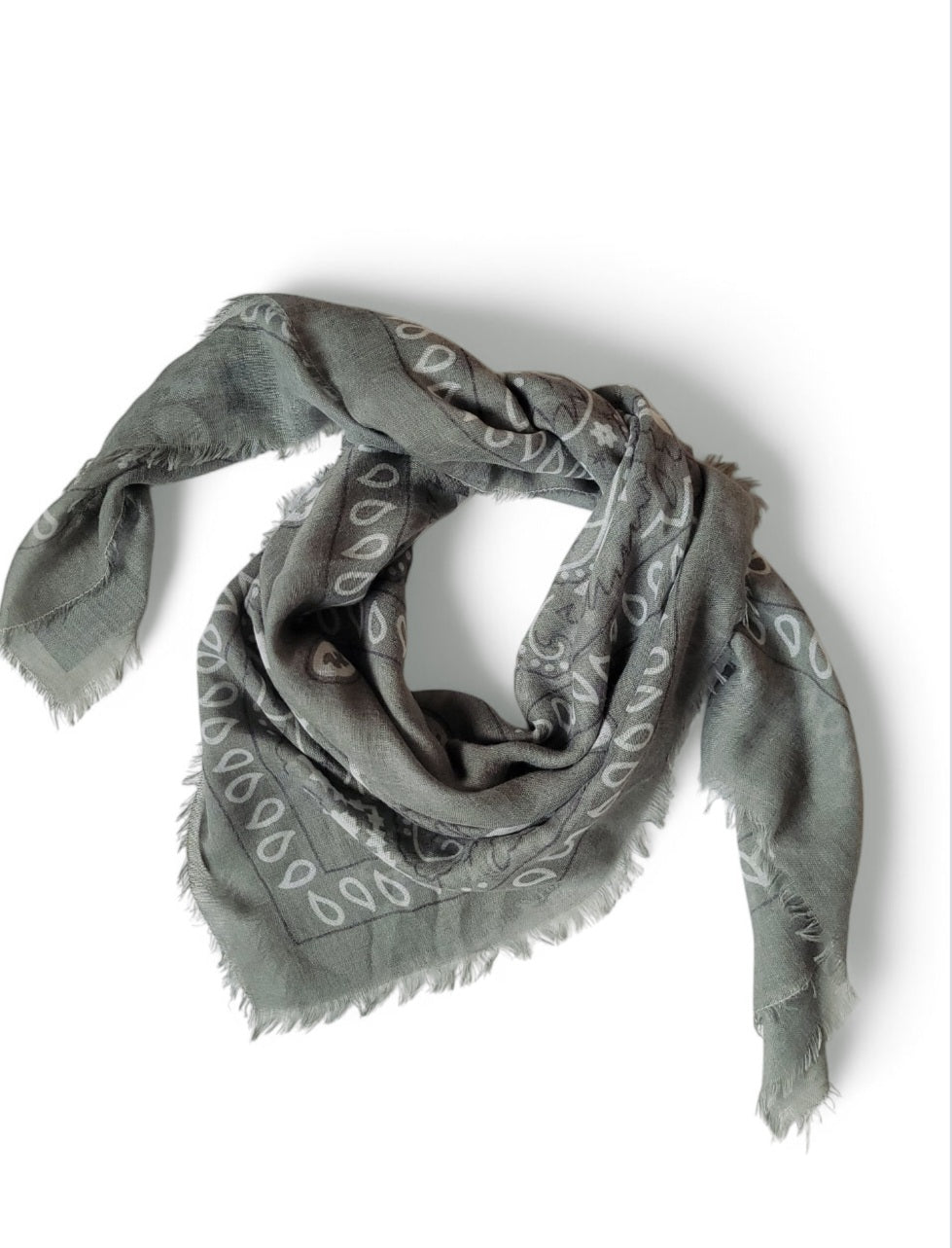 Foulard bandana léger Kaki