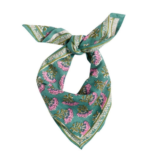 Petit Foulard Indien - Namaste Vert