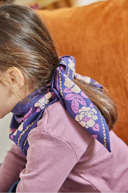 Petit Foulard Indien - Nur Violine Indigo