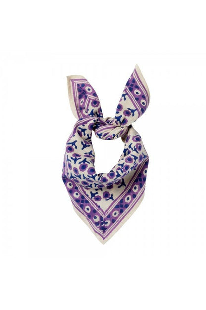 Petit Foulard Indien - Awisha Cassis
