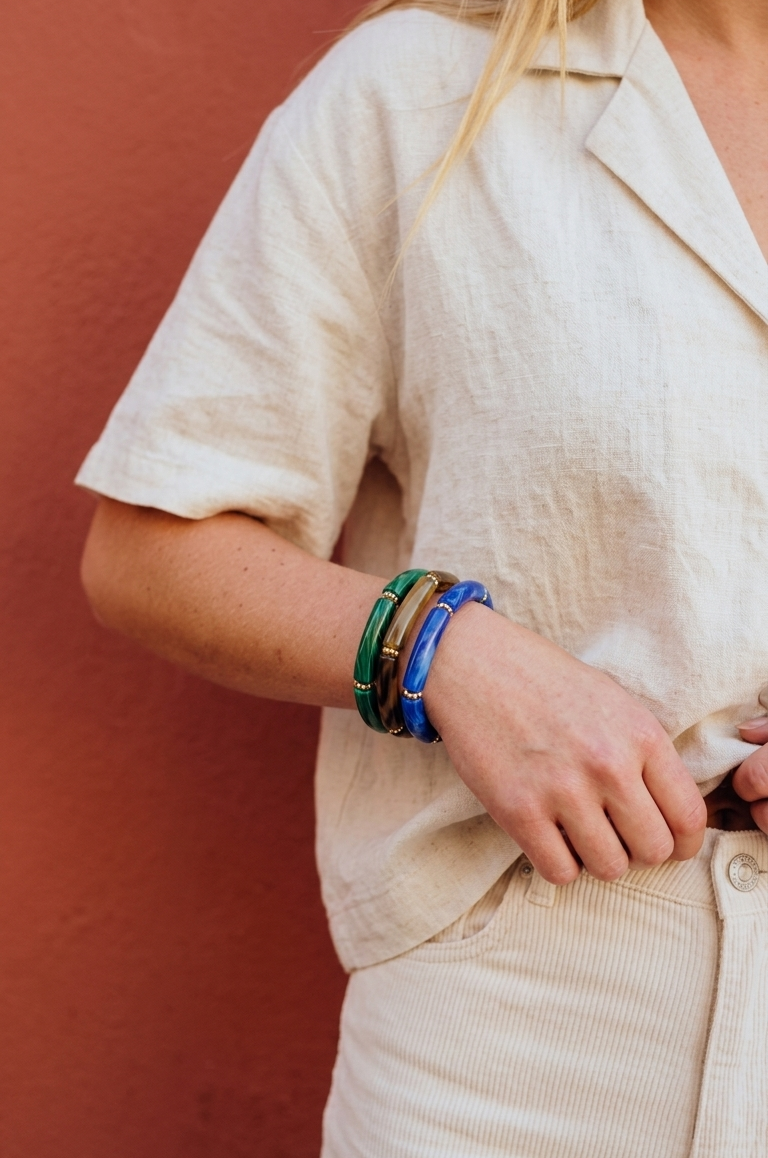 Trio de Bracelets Colorés CELESTINE – Graphique, coloré et tendance