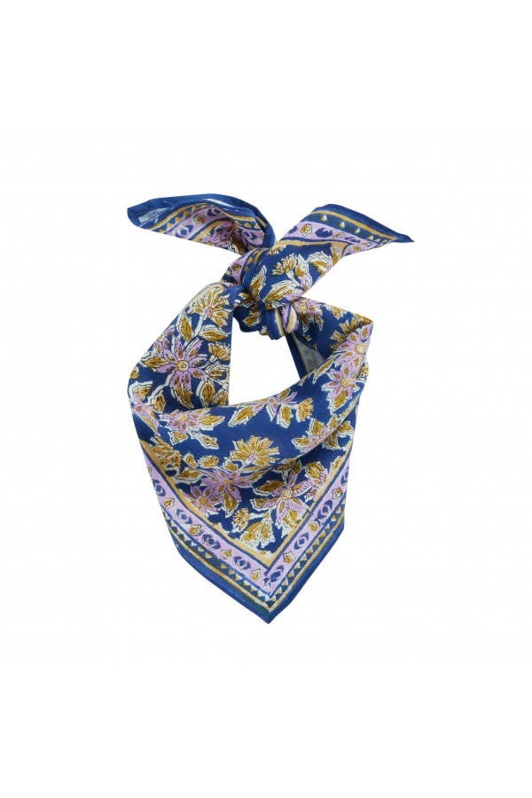 Petit Foulard Indien - Arya Indigo