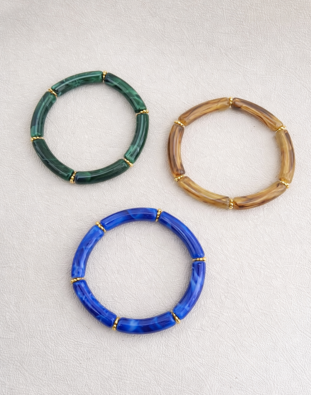 Trio de Bracelets Colorés CELESTINE – Graphique, coloré et tendance